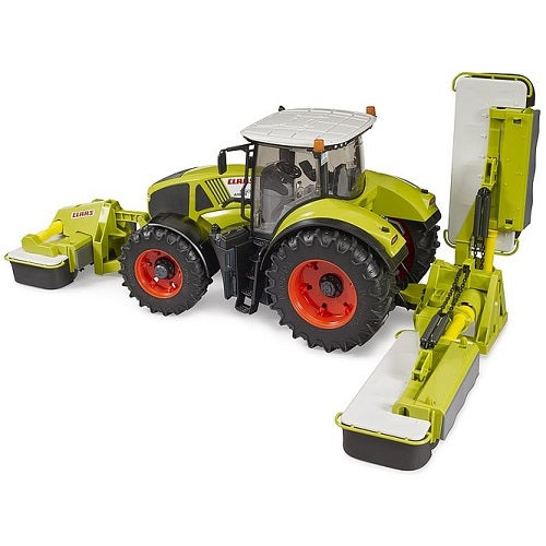 Faucheuse Bruder 02218 Claas Disco avec tracteur Bruder 3012 Claas Axion 950