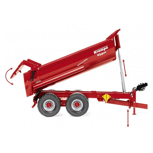Wiking WK7854 - Remorque tandem Wiking Krampe Halfpipe 1:32